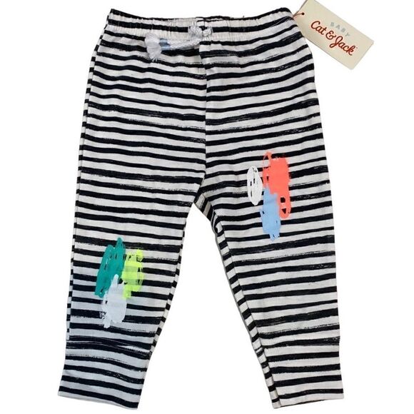 Cat & Jack Other - Cat & Jack Joggers Striped Neon 6-9 Months NWT